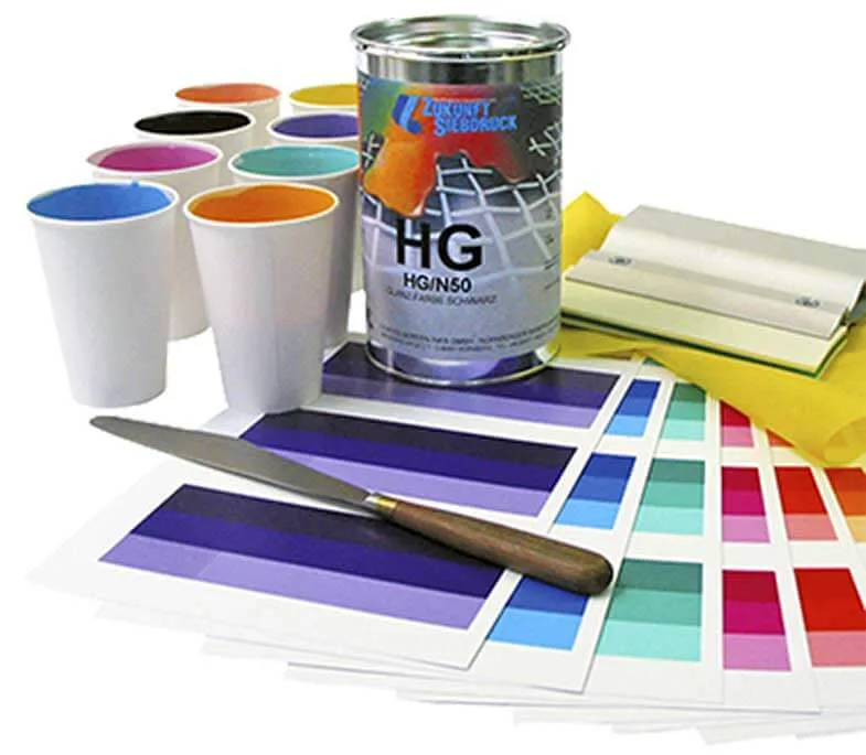 Tintas para impresión de playeras en serigrafía