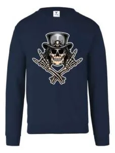 Sudadera cuello redondo personalizada con impresión DTF a color